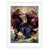 'The Coronation of the Virgin', ca. 1635, Spanish School, Oil on canvas, 176 cm x 124 cm, P01168. thumbnail