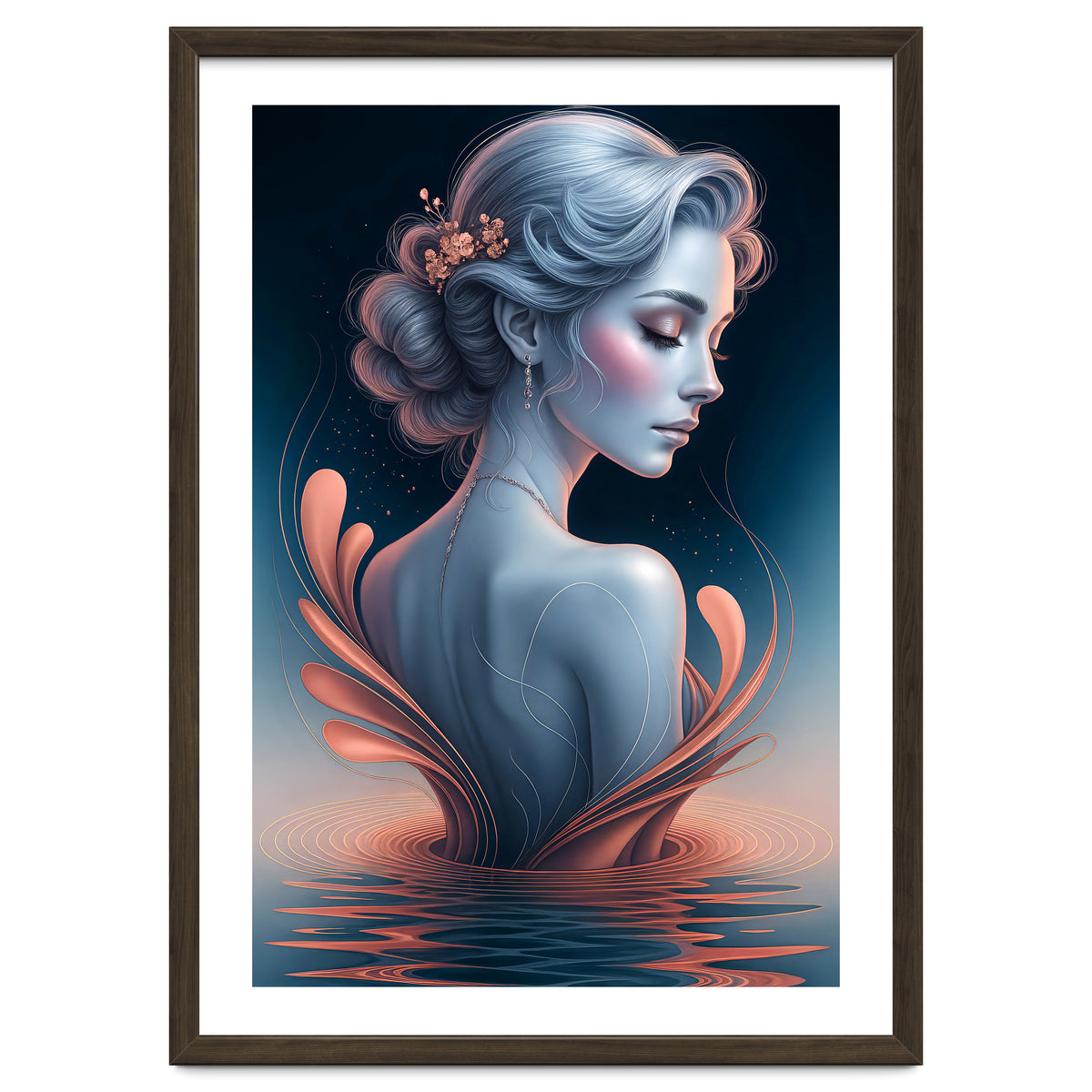 The Beauty of a Woman in an Exotic Pose