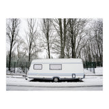 Travel Trailer in the snow road (Print Only) thumbnail