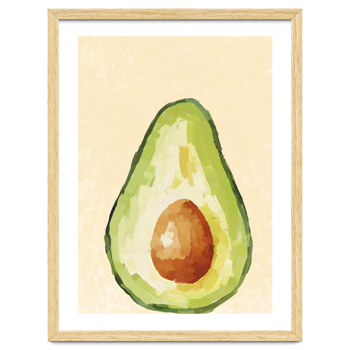 Avocado Half, Fresh Food Kitchen Art