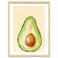 Avocado Half, Fresh Food Kitchen Art