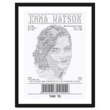 Receipt Art Emma Watson thumbnail