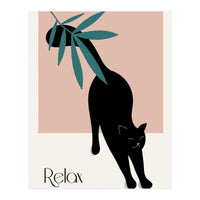 Relax cat - Botanical life (Print Only)