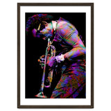 Miles Davis American Jazz Trumpeter Legend Colorful Art thumbnail