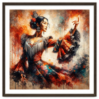 Majestic East Asian Flamenco Dancer