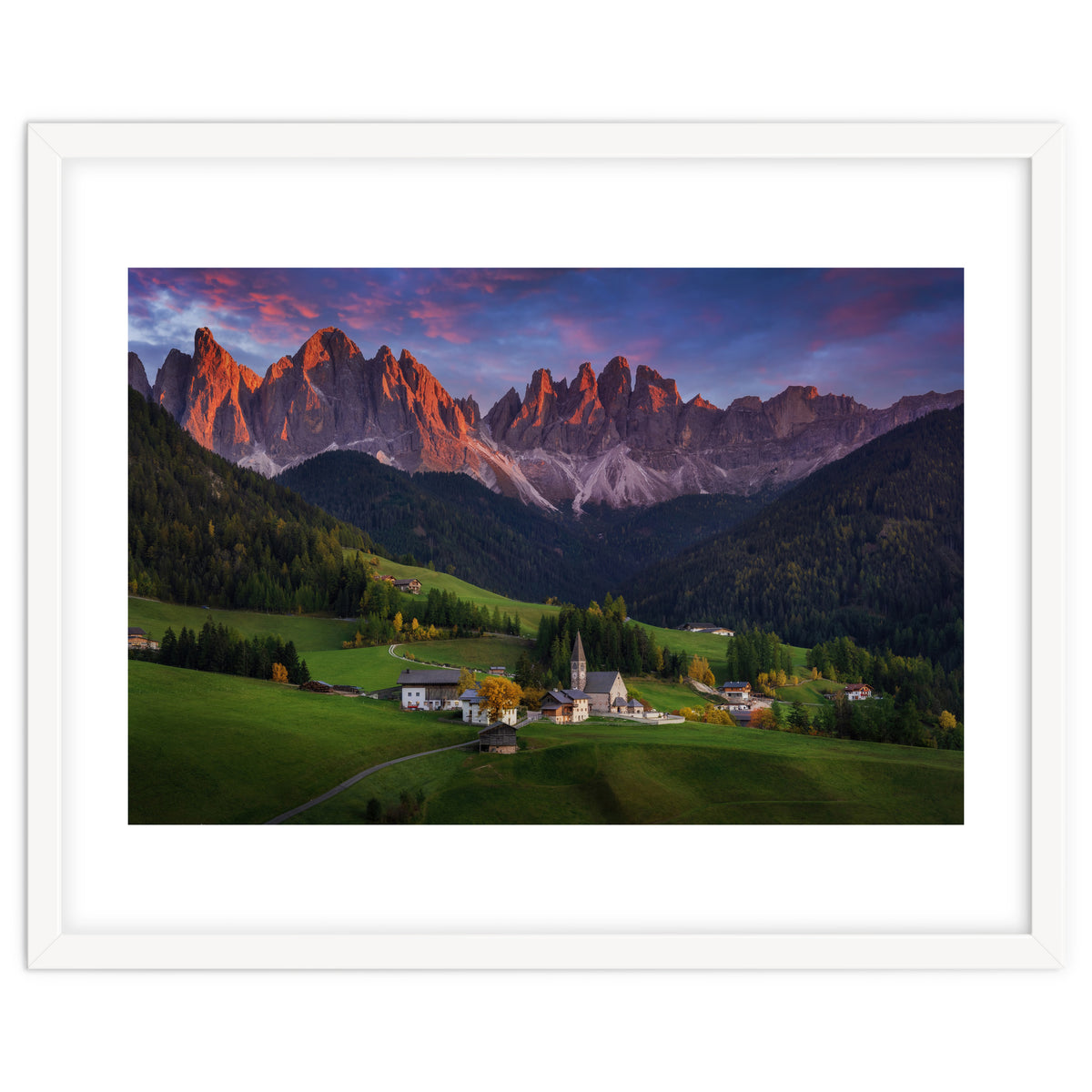 Santa Maddalena at sunset
