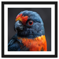 Close Up Portrait Of A Colorful Parrot
