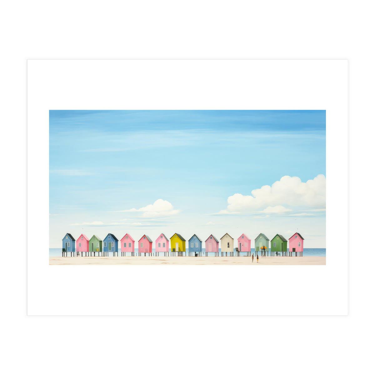 Beach cottages (Print Only)