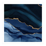 Navy & Gold Agate Texture 12 (Print Only) thumbnail
