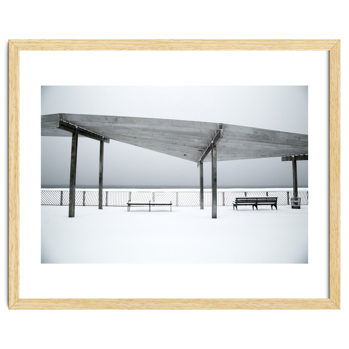 Rest point - Winter seascape