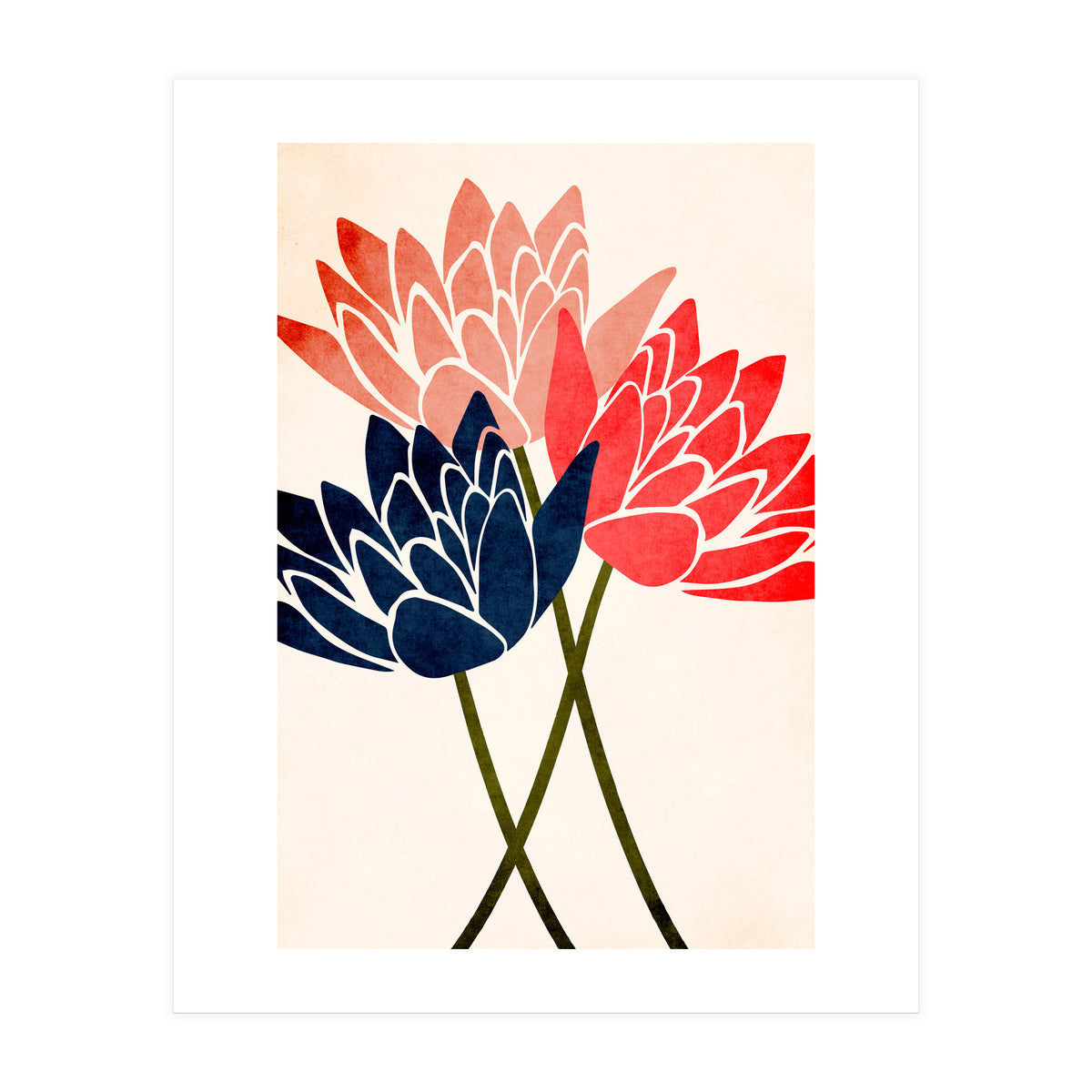 Three Blossoms (Print Only)