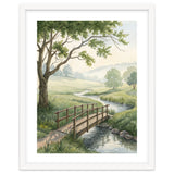 The Quiet Crossing: A Peaceful Meadow Bridge thumbnail