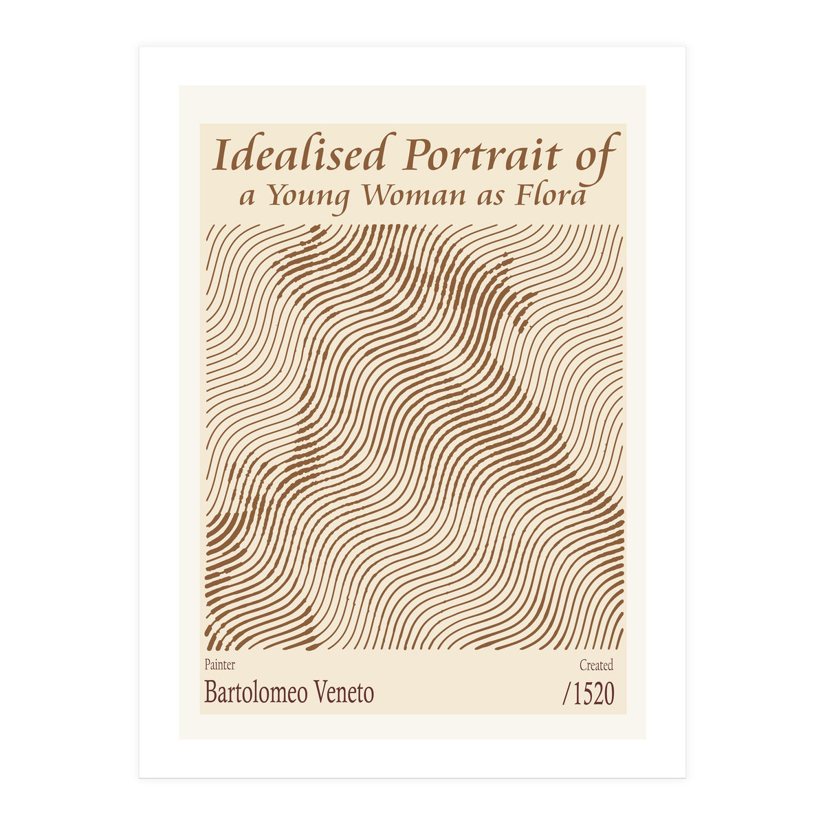 Idealised Portrait Of A Young Woman As Flora – Bartolomeo Veneto (1520) (Print Only)