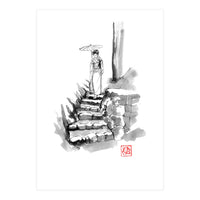 woman Descending Stairs (Print Only)