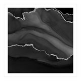 Black & Silver Agate Texture 01  (Print Only) thumbnail