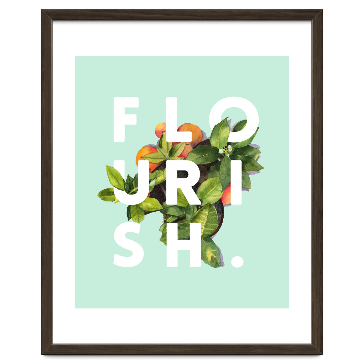 Flourish #society6 #buyart #typography #artprint