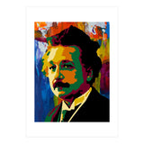 Albert Einstein Colorful Abstract (Print Only) thumbnail