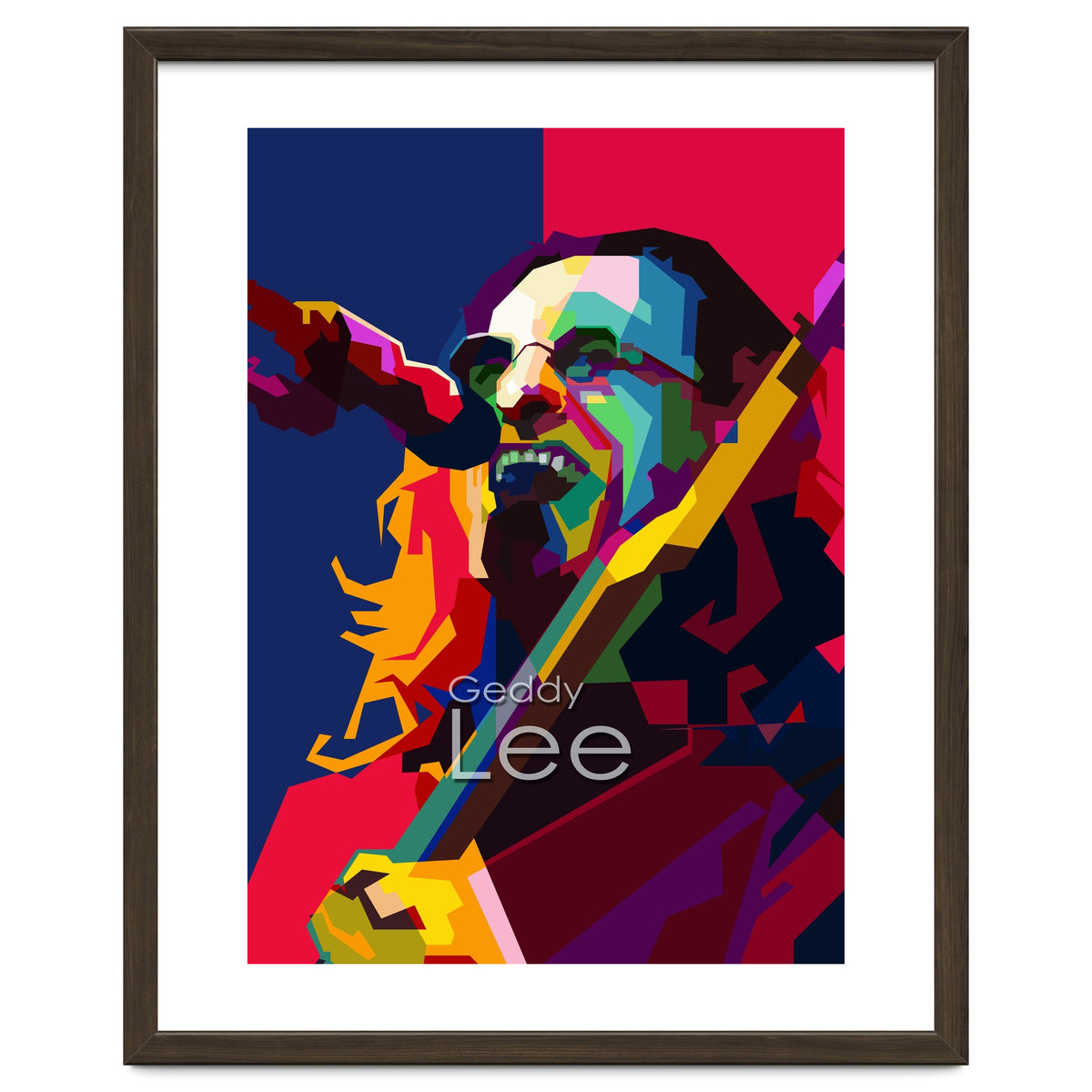 Geddy Lee RUSH Singer Pop Art WPAP