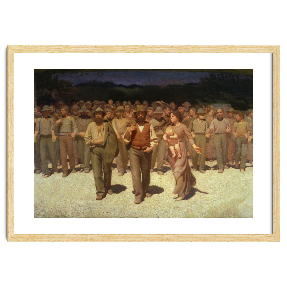 Giuseppe Pellizza da Volpedo / 'The Fourth State', 1901, Oil on canvas, 293 × 545 cm.