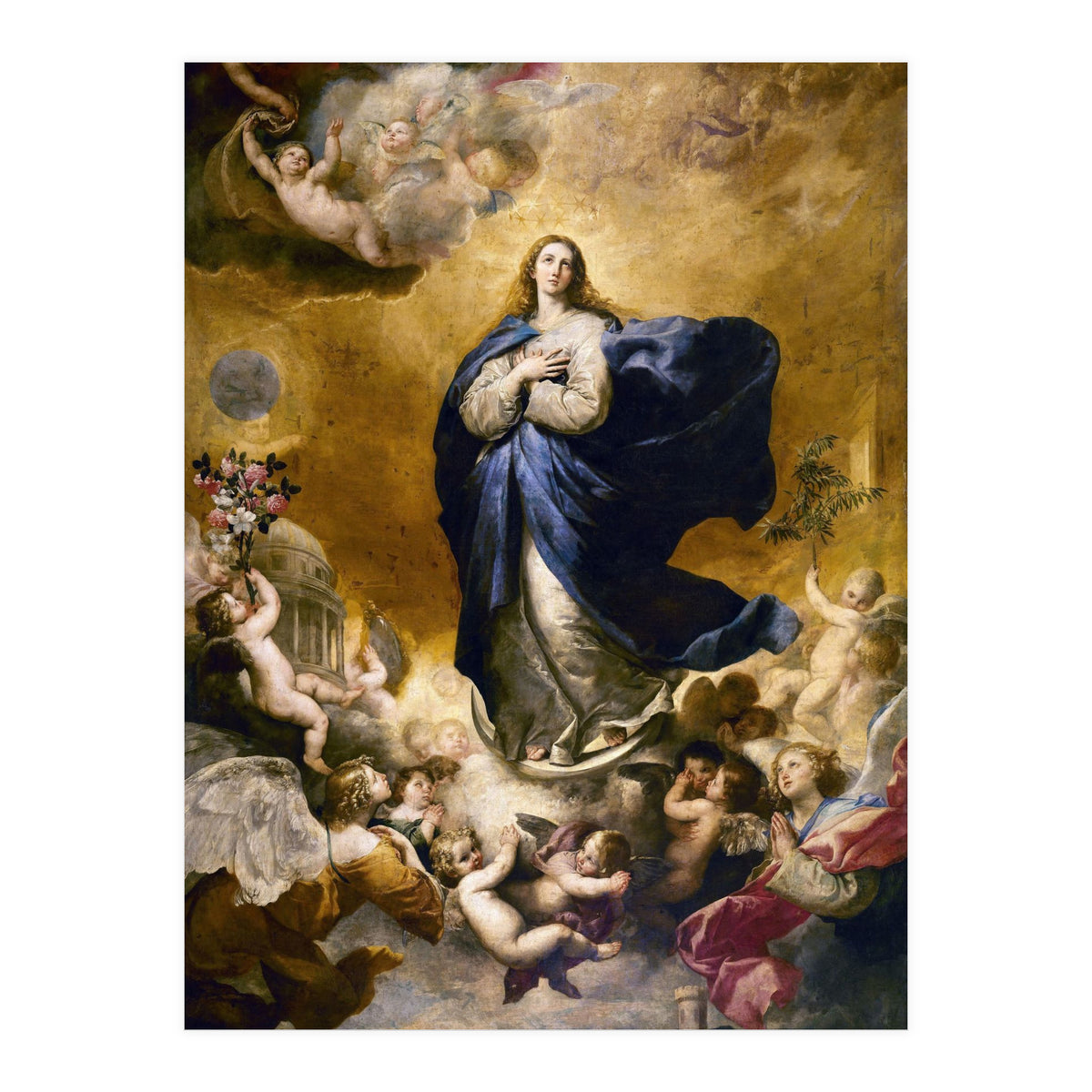 Immaculate Conception. Painted in Naples in 1635. Salamanca, Las Agostinas Church. JUSEPE DE RIBERA. (Print Only)