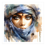 Blue Veil Tuareg Woman Portrait (Print Only) thumbnail