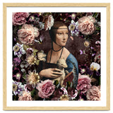 Woman with Ermine And flowers thumbnail