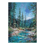 Whispers of the Azure Creek: A Textured Journey (Print Only) thumbnail