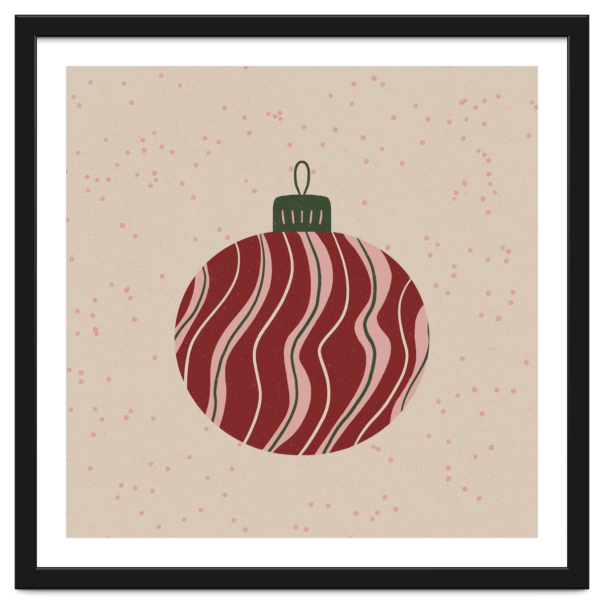 Christmas Globe with swirls