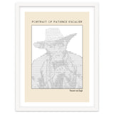 Portrait of Patience Escalier (1888) - Vincent van Gogh(ascii art) thumbnail