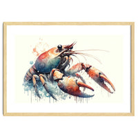 Colorful Lobster Watercolor