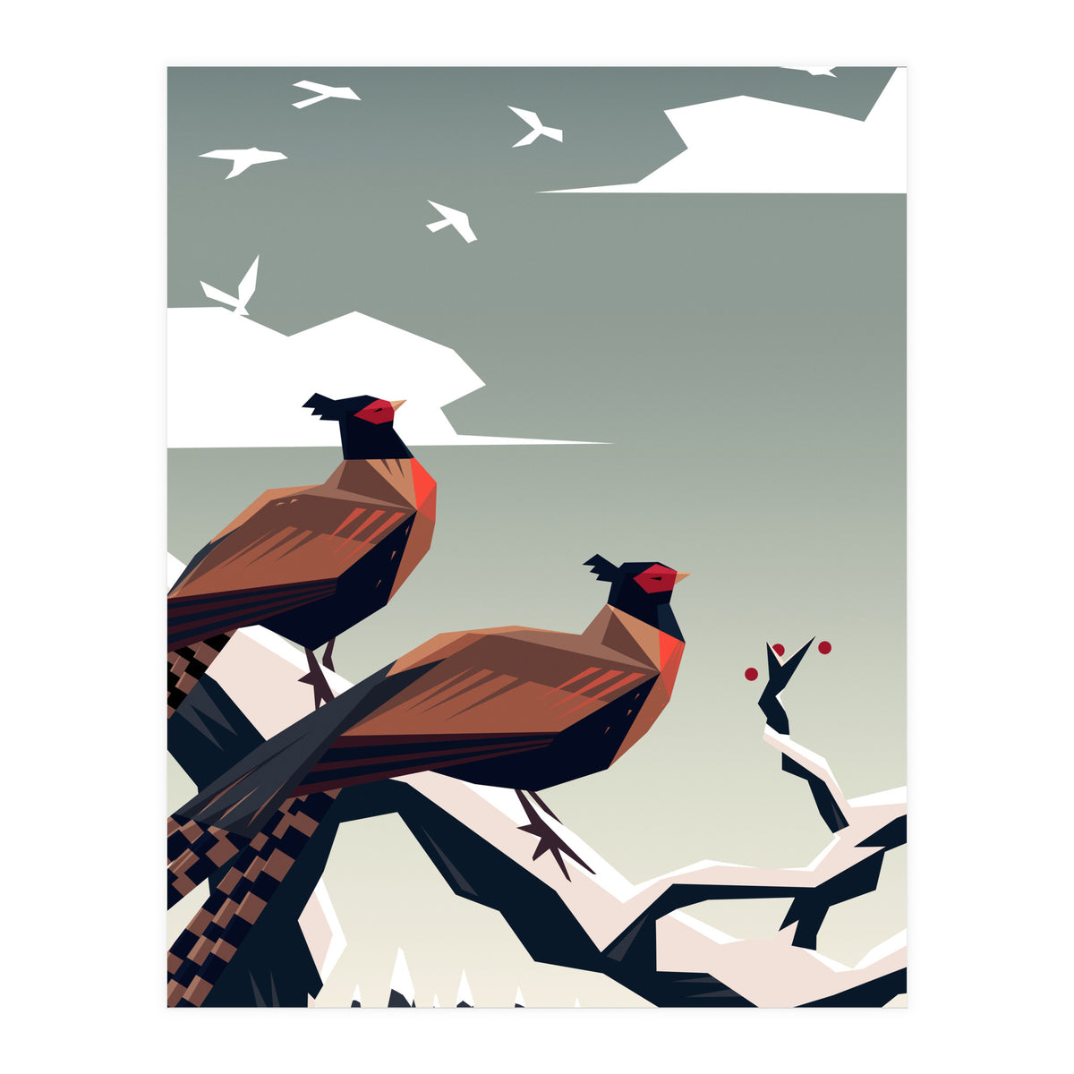 Call of the pheasants (Print Only)