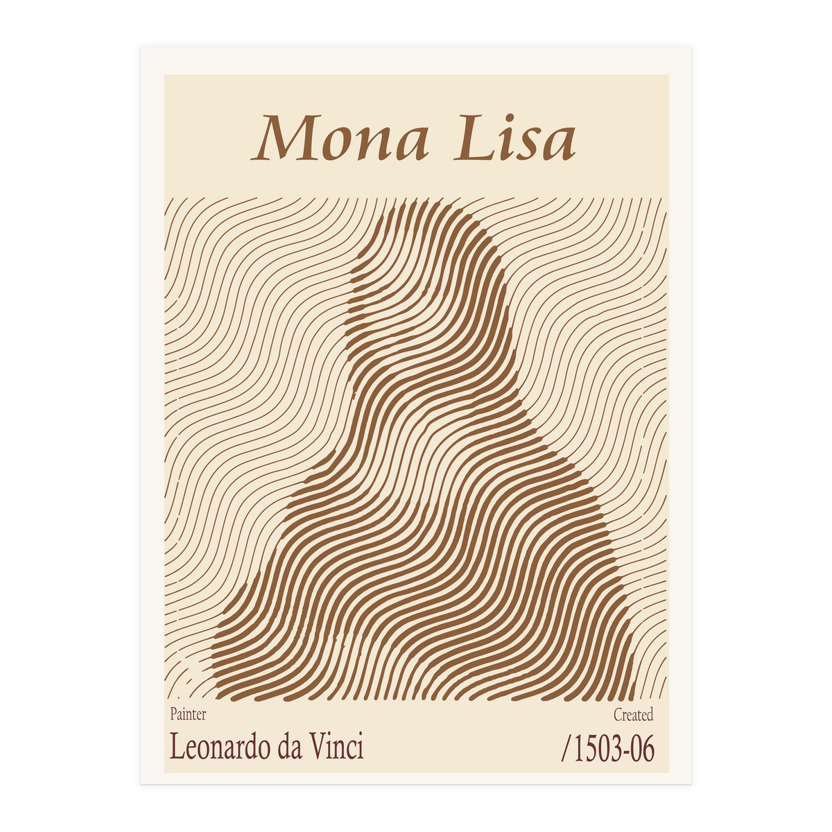 Mona Lisa – Leonardo Da Vinci (1503 06) (Print Only)