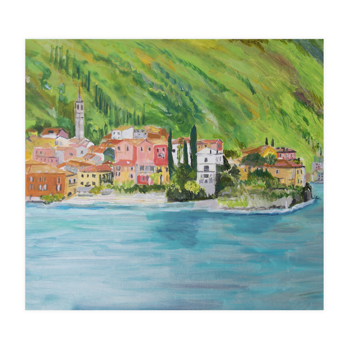 View Across The Lake To Varenna  (Print Only)