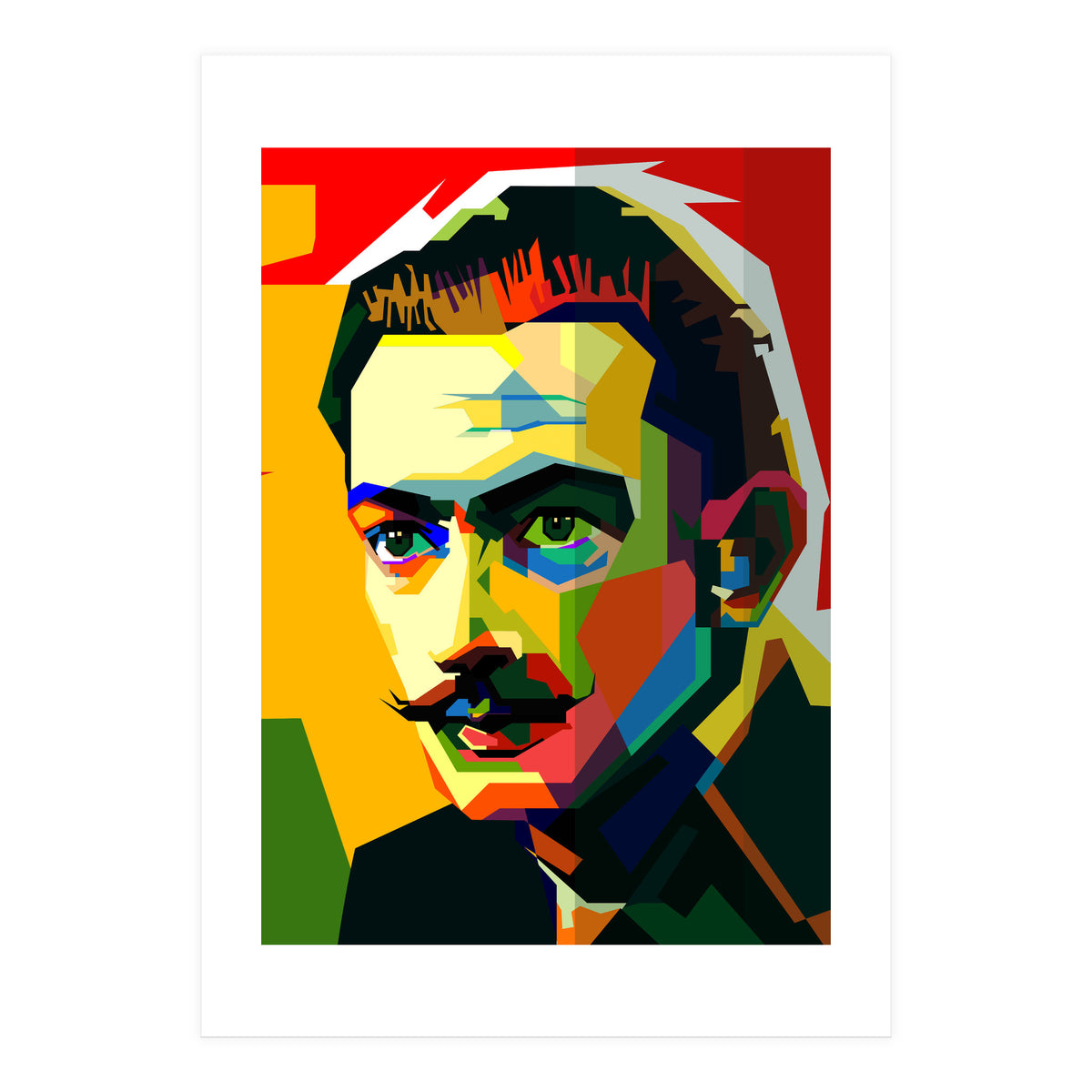 Salvador Dali Maestro Painting Pop Art Wpap (Print Only)