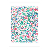 Primitive Flowers Green Coral (Print Only) thumbnail