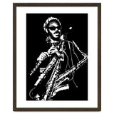 Rahsaan Roland Kirk American Jazz Multi-Instrumentalist in Grayscale thumbnail
