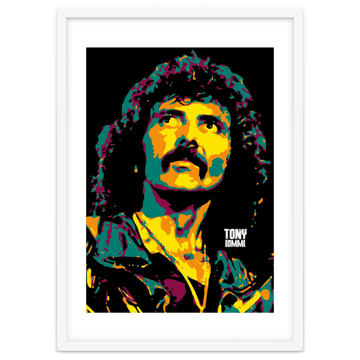 Tony Iommi Portrait Pop Art