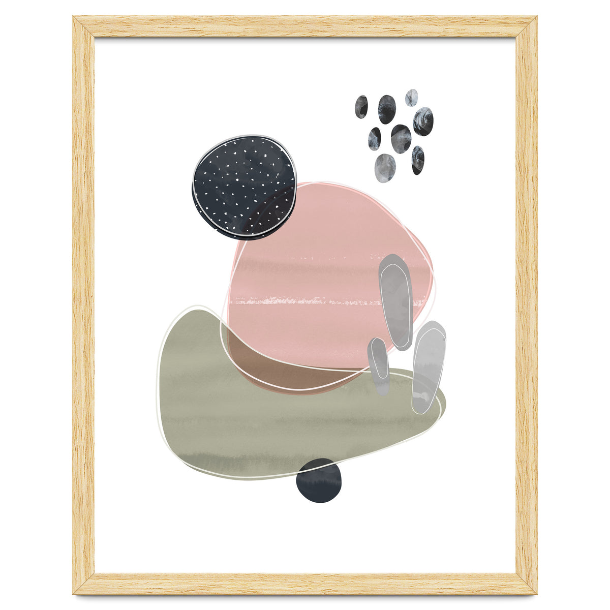 Bold Organic Shapes Pink