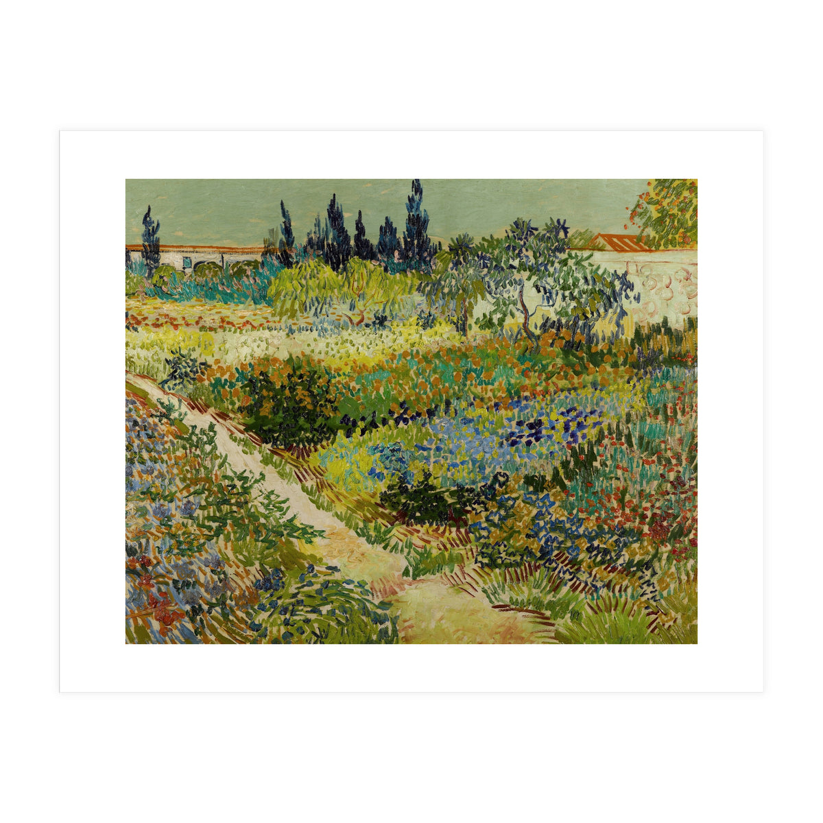 Vincent van Gogh – Garden at Arles | Vibrant Post-Impressionist Wall Art (Print Only)