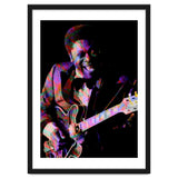 BB King. King Blues Guitarist. Blues Musician Legend Colorful thumbnail