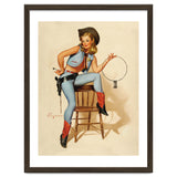 Pinup Cowgirl With A Key thumbnail