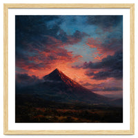 Majestic Mountain Peak at Sunset