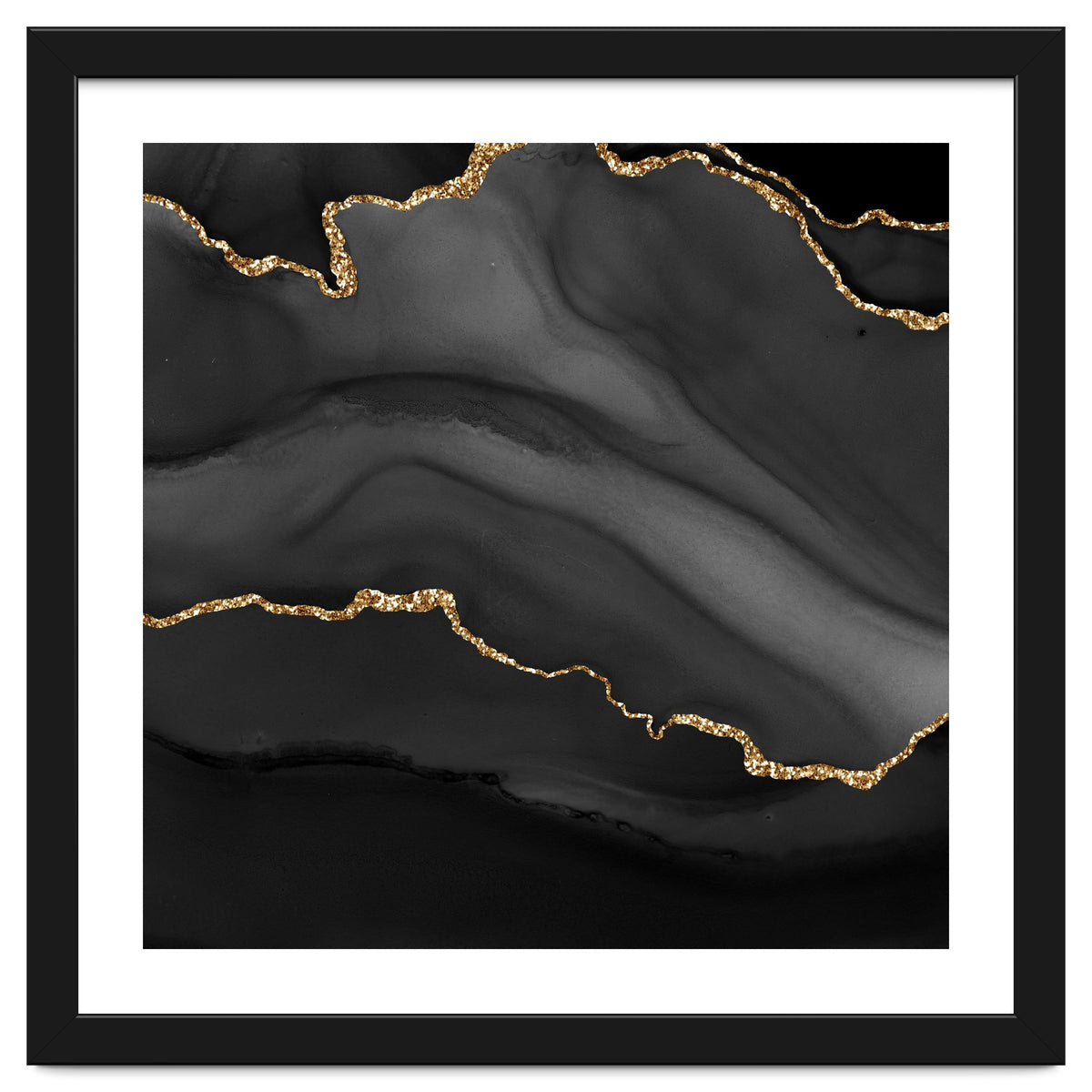 Black & Gold Agate Texture 01