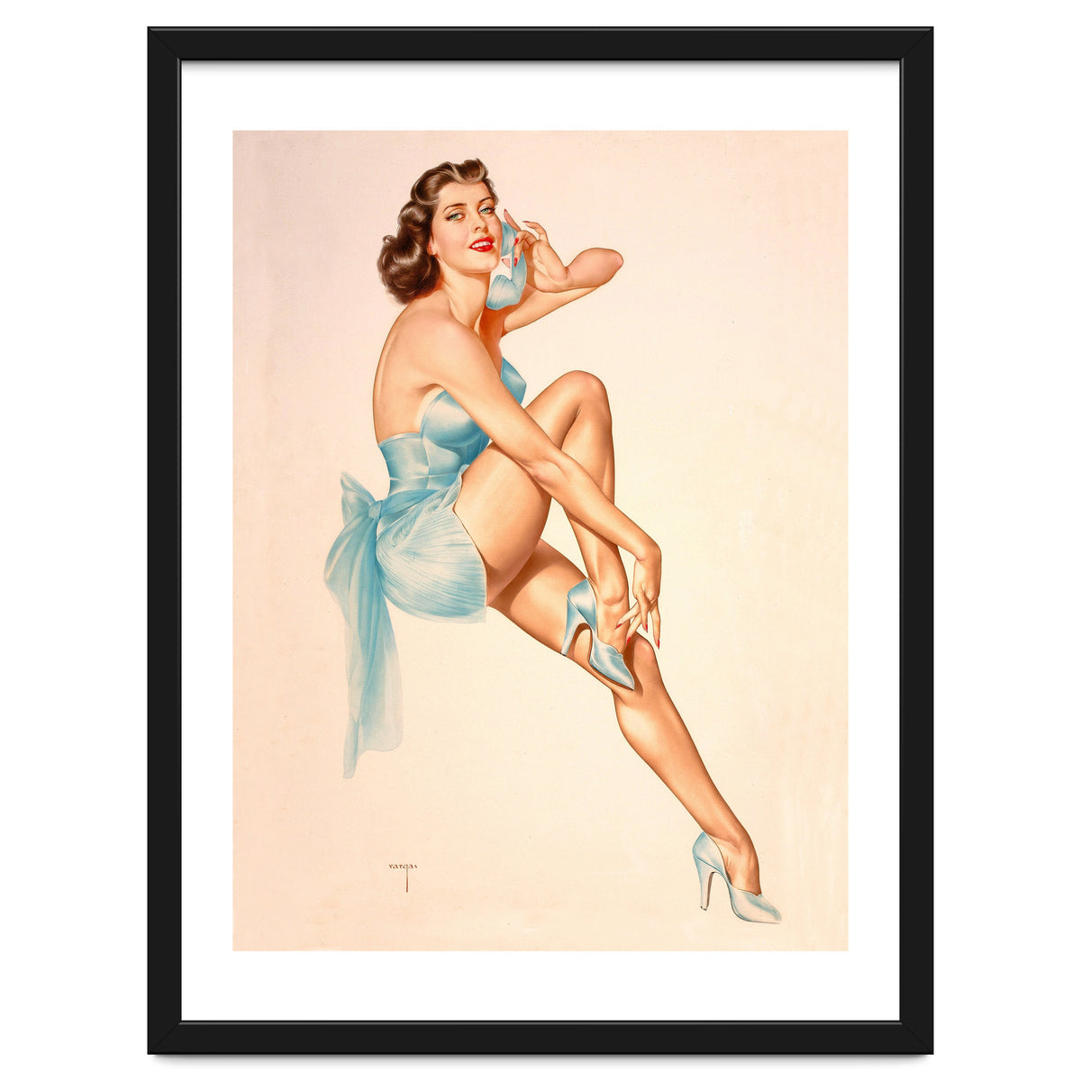 Beautiful Pinup Woman Posing In Ballerina Costume