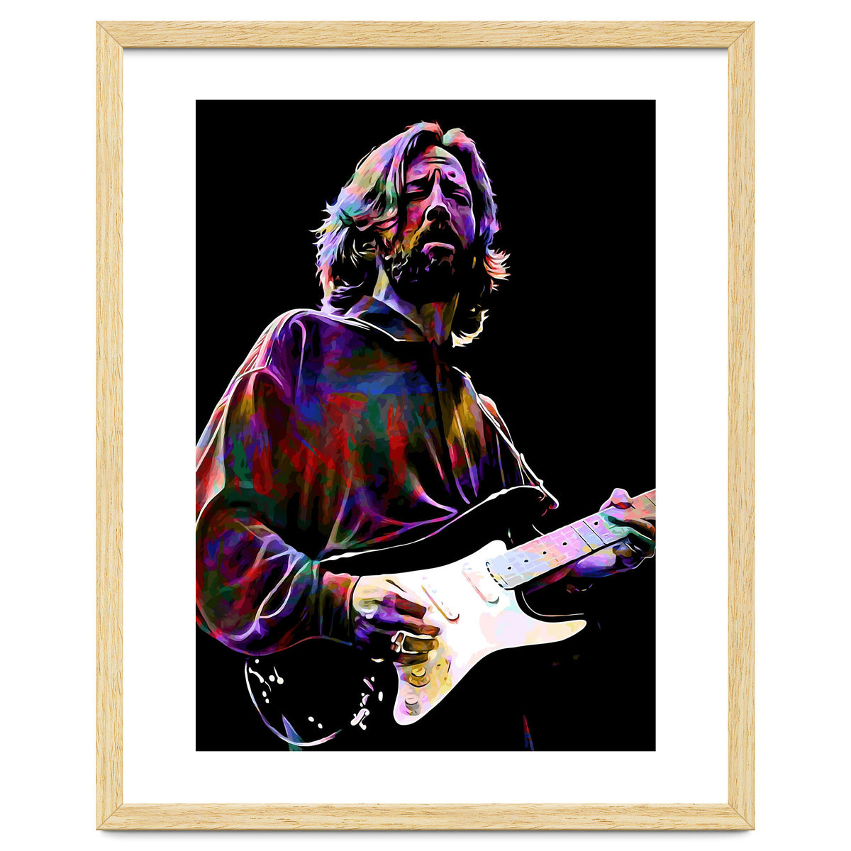 Eric Clapton Rock and Blues Guitarist Legend v4