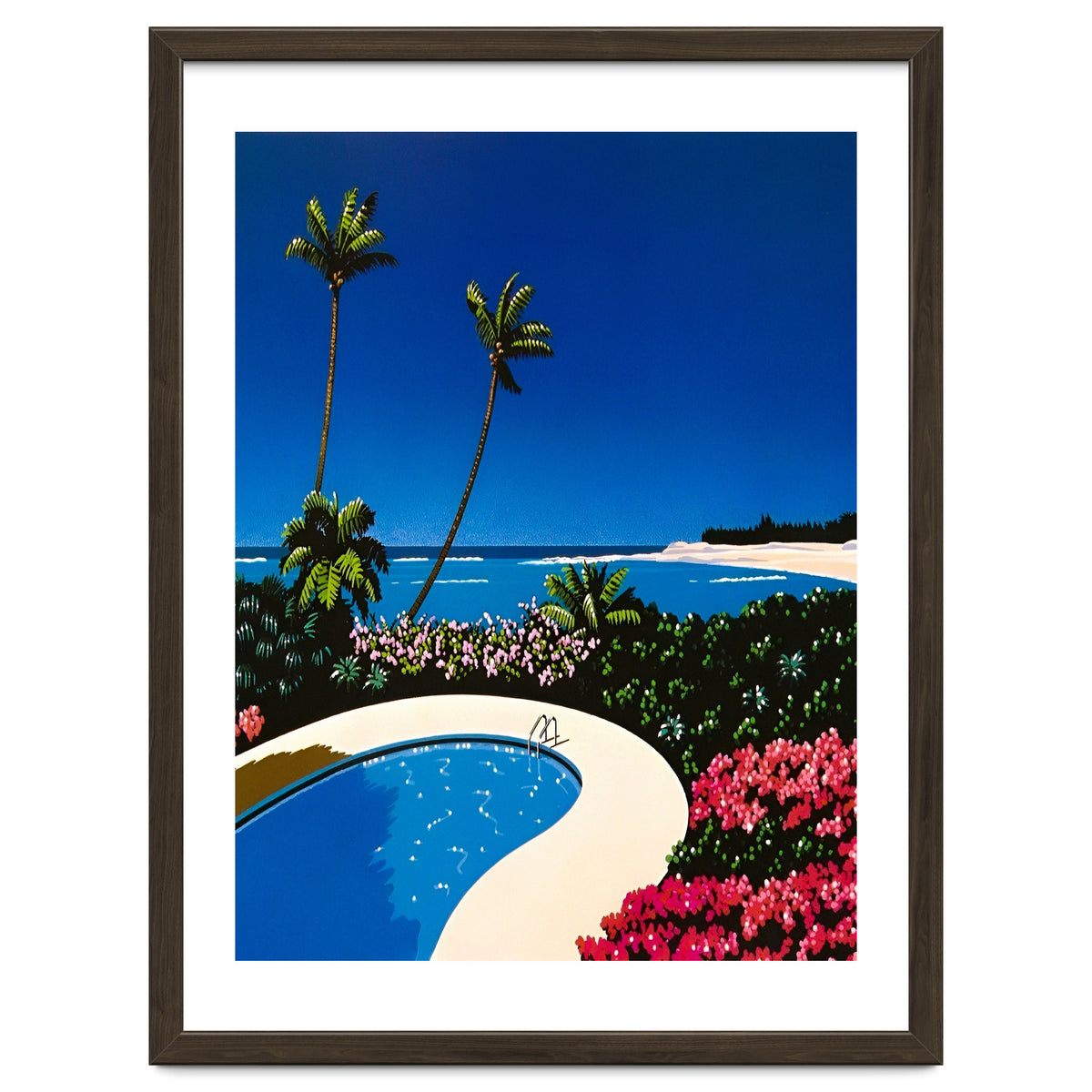 Hiroshi nagai - Swimming Pool, vaporwave (Print Only) Art