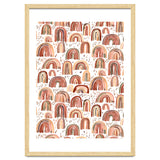 Cute Watercolor Rainbows Terracota thumbnail