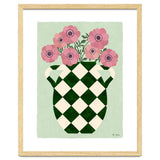 Checkered vase with anemones thumbnail