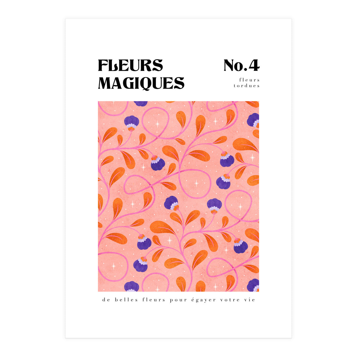 Magical Flowers No.4 Twisty Florals (Print Only)