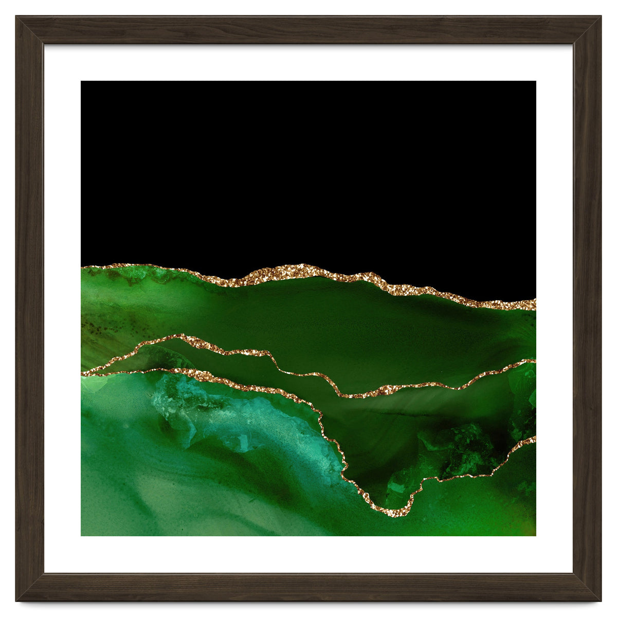 Green & Gold Agate Texture 07